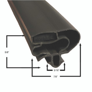 Turbo Air KR23300107 Gasket 16 1/2 x 25 - 4 sided 67-392
