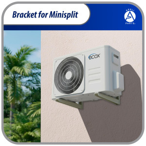 Appli Parts APAB-3160 Mini Split Wall Mounting Bracket, Heavy Duty Outdoor Support Up to 352 lbs. Fit 5000 to 36000 BTU Units, Includes Level Cross Bar, Anti Vibration Pads and Full Installation Kit
