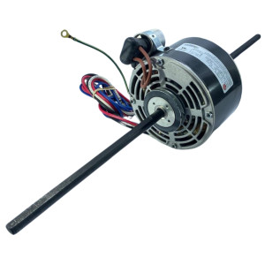US Motors 6851-0850 1/15 HP Fan Coil motor 1,100 rpm, 6 poles, 2 shaft, 3 speed, 5.6 diameter, CCW, 220 V, 60 Hz, 1 ph, Run Capacitor 5 mfd 370 VAC