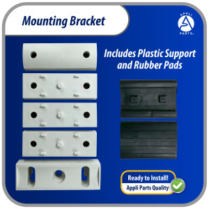 Appli Parts Window Air Conditioner Bracket for Units Up to 85 lbs, Heavy Duty Powder Coated Finish Mount for Extra Durability, Installation Hardware Included, Mounting Parts APAB-2038