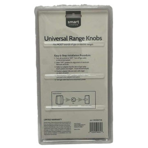 Electrolux KNOBKIT4B Universal Knob Kit for Electric Range, 4 Black Knobs with adaptors