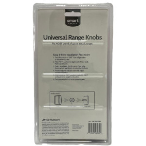 Electrolux KNOBKIT4S Universal Knob Kit for Electric Range, 4 Stainless Steel Knobs with adaptors