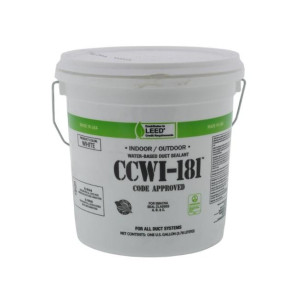 Hardcast 304144 White Mastic, Water Based Duct Sealant, Gallon CCWI-181
