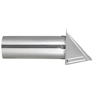 Lambro 3440 Aluminum Preferred Hood Vent with damper 4 inch wall vent 11 inch pipe