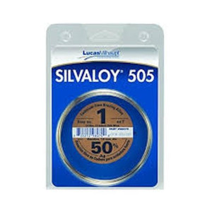 Lucas Milhaupt 98070 Silvaloy 505 50% Silver Solder Brazing Alloy 1/16 in diameter wire 1 oz 