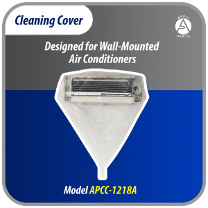 Appli Parts APCC-1218A Cleaning Cover Kit or Maintenance for Mini Split 1 - 1.5 Tons (up to 18,000 Btu) Circumference of 2.84 yd, Waterproof, with Integrated Hose. Replaces 532 533 562 572