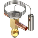 Danfoss 068U2100 1.6TR Expansion Valve Body, TUB, R404A,R507A, 3/8x1/2 in, Solder, ODF, internally equalized, Single-flow, -40 to 50 F, Orifice size 7