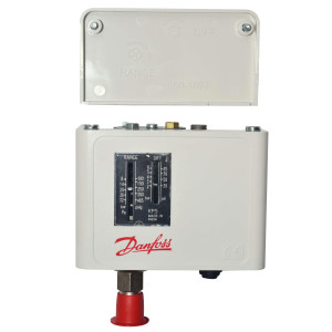 Danfoss 060-117191 High Pressure Switch KP5 with Auto Reset SPDT, Max Differential 87 psi with 1/4 Flare Male Pressure Connection 060-117166