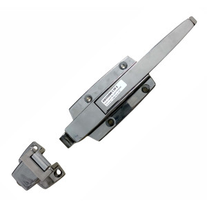 Keil W19-2000 Door Latch No Lock Polished Chrome for Walk-in Cooler 1-5/8in to 2-1/2in (41mm to 64mm)