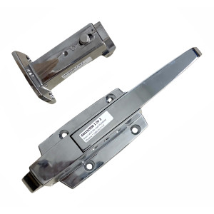 Keil W19-2000 Door Latch No Lock Polished Chrome for Walk-in Cooler 1-5/8in to 2-1/2in (41mm to 64mm)