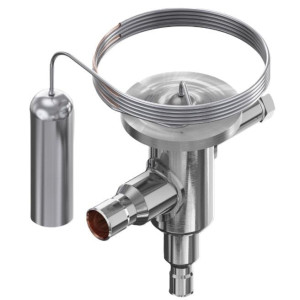Danfoss 068U2130 0.28TR Expansion Valve Body, TUB, R404A,R507A, 3/8x1/2 in, Solder, ODF, Internally equalized, Single-flow, -40 to 50 F, Orifice size 2