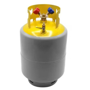 Appli Parts APRRC-30 Refrigerant Recovery Cylinder 30 lb, 3.6 US gal, 406 psi Working Pressure, HP295 Steel, Dual Liquid/Vapor Valves, Compatible with R12 R22 R134a R410A R407C and more, HVAC use