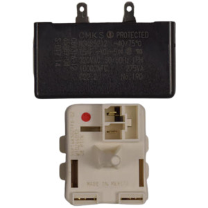 Whirlpool Start Relay and Capacitor W10613606 
67005560 3023300 67003186 67003764 67005561 67005562 8171210 8208290 8208368 C8931605 W10416065