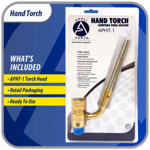 Appli Parts APHT-1 Single Burner Hand Torch Soldering Brazing with Map or Propane Fuel Swivel Tip in plumbing electricity refrigeration air conditioning and more