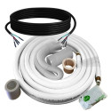 Appli Parts APLS-K14381250 Mini Split Tubing Kit 1/4 x 3/8 in, 50 ft, with 1/2 in Insulation, Drain Hose, Mummy Tape and Teflon Tape. Made of copper and aluminum