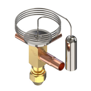 Danfoss 068N7689 1.95 TR Expansion Valve, TDE 1, R290, 3/8x1/2 in, ODF, External Equalized 1/4 in, Single-Flow, -40 to 50 F