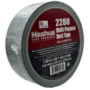 Nashua Multi-Purpose Duct Tape 1.88 in x 60 yd 2280 Silver 9 Mil UL certified