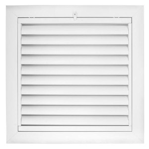 Laminaire L-RF-F2020 20x20 in Registration Grille With Filter, White Aluminum