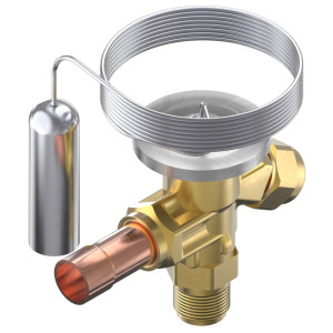 Danfoss 068Z3383 1/5 - 3TR Expansion Valve Body, T 2, R134, R513, 3/8x1/2 in, Flare x ODF, Internal Equalized, Single Flow, -40 to 50 F, Capacity determined by Orifice size Sold Separately