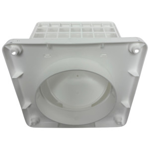 Lambro 1375W-R 4 in x 8 ft Wall Vent Kit for Dryer, Bathroom Fan and General Ventilation, Flame Resistant Semi-Rigid Duct UL 2158A, Hood with Damper and Screen, Replaces 316WUL and 316W