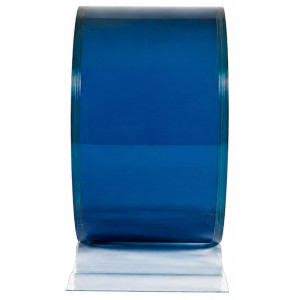 Clearway QuickStrip Low Temp Non-Reinforced PVC 8 in x 0.080 in x 300 ft, 96 in / 8 ft Pre-Cut Pre-Punched Strips for Freezers -40 to 90 F