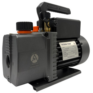 Appli Parts APVCP-313 HVAC Vacuum Pump 3.0 CFM 1/4 HP 1 Stage 115/220 V 50-60 Hz for Heating, Air Conditioning, Automotive AC and Refrigeration, 1/4 and 3/8 in Inlets