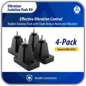Appli Parts APAB-AFR2 Kit Anti Vibration Shock Absorbing Rubber Mounting for condensing units 4.17x2.13x1.38in Supports up to 660 lb