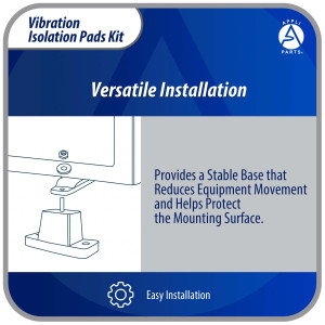 Appli Parts APAB-AFR2 Kit Anti Vibration Shock Absorbing Rubber Mounting for condensing units 4.17x2.13x1.38in Supports up to 660 lb