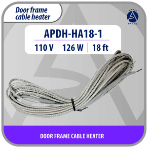 Appli Parts APDH-HA18-1 Anti-Condensation Heater 110 V, 126 W, 18 ft, Flexible Braided Aluminum Heating Cable for Cold Room, Walk-In Cooler and Freezer Door Frames, 7 W/ft