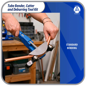 Appli Parts APT-TB999 Tube Bender, Cutter and Deburring Tool for 1/4, 5/16, 3/8, 1/2, 5/8, 3/4, 7/8 in Tube for Copper, Aluminum, Steel, PVC and other soft metal pipe