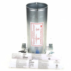 3M Fire Barrier Putty Sleeve Kit 12 In. Lenght 4 In.Diameter Steel DT400
