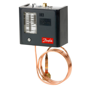Danfoss 060-5242 KPU5 Fan Cycling Control, 100 to 465 psi, SPST (NO), Auto Reset, 36 in Capillary Tube with 1/4 in Female Flare Nut Replaces: O10-2054 / P70AA-118C