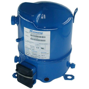 Danfoss MT40JH1NVE 3.5HP Compatible with R22, MBP Reciprocating Refrigeration Compressor 208-230/1/60 (V/Ph/Hz), Discharge 1 in V06, Suction 1-1/4 in V09, Rotolock, Mineral Oil,MT40-1V