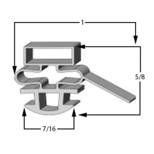Universal Gasket 58-0002 fits Turbo Air Gasket 22 1/8 in x 26 1/4 in 
OEM Part No. M722300100 722300100 30223M0100
