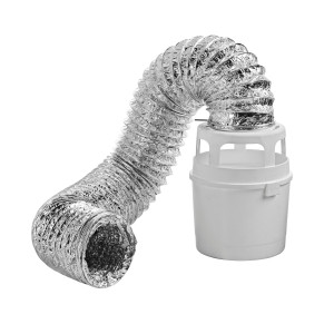 Lambro 211UL Indoor Vent Kit for Electric Dryer 4 in x 5 ft with Lint Trap Bucket, UL 2158A Flexible Duct, Wall Bracket and 2 Metal Clamps
Replaces 211L 211L-36 211LC 211ULC