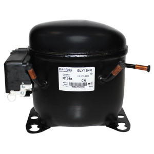 Danfoss GLY12NRA 1/3HP Compatible with R134a, Fractional Refrigeration Compressor LMBP 115/1/60 (V/Ph/Hz) 123B1304