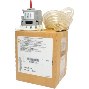 Whirlpool W10337780 Genuine OEM Pressure Switch for Washing Machines Water Level includes Hose, replaces 3366847, 3950421
