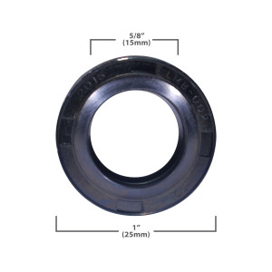Appli Parts LMB-002 AZ911799509 Transmission Upper Seal Compatible Mabe General Electric Washing Machines used in WH38X10002 external diameter 1 in and thickness of 3/8 in