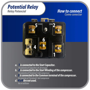 Appli Parts APPR-068 Potential Relay 068, Coil Voltage 502 V, Min Pick up 325 V, Max Pick up 345 V, Max Drop Out 135 V, 50/60 Hz Universal replacement for HVAC and Refrigeration units