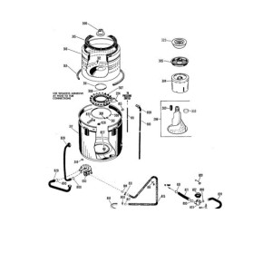 Appli Parts WH23X42AP Washing Machine Water Pump Compatible with General Electric, GE, Hotpoint, WH23X42