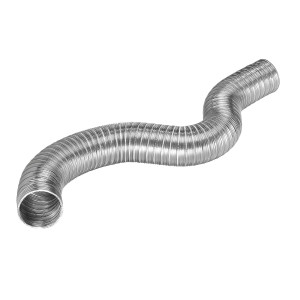 Lambro 3112 Flexible Semi-Rigid Aluminum Duct 3 inch X 8 ft Polybag