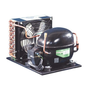 Danfoss MCGB0045R60000B 1/2HP, Compatible with R134a, Condensing Unit for Refrigeration, Copper Coil Aluminum Fins MBP 115/1/60 (V/Ph/Hz) 1 Fan,Fractional Compressor SC15G, 114N0006
