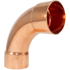NDL W2082 90 Degree Elbow Long turn 2-5/8in Copper pipe fittings C x C Sweat connections for refrigeration, air conditioning and plumbing applications ACR
