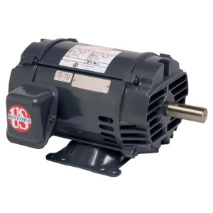 US Motors 7.5 hp 1765 rpm, 208-230 V/460 V, 3ph/50-60 hz ODP, D7p2d, Replace Carrier HD62FK652