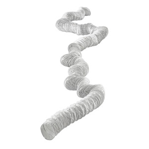 Lambro 215L Flexible White Vinyl Duct, 3 inch X 50 ft