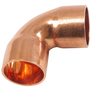 Appli Parts AP-C012 1/2 in 90 Degree Elbow Short turn Copper pipe fittings CxC Sweat connections for refrigeration, air conditioning and plumbing applications ACR and Type L copper pipe