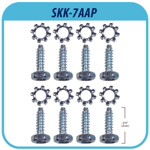Appli Parts SKK-7AAP Stacking Kit Replacement Compatible with Samsung Washer Dryer Combo 27 in Front Load includes plastic base metal hinges and screws