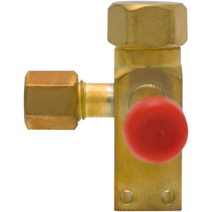 SANHUA SERVICE-BAR-3-S-T Service Valve 3/8 in, ODF