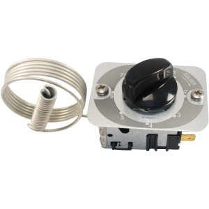 Danfoss 077B7274 Thermostat Refrigerators Automatic Defrost control 077B6039 Cold Cut-in 40.1F Cold cut-out 13.1F Warm Cut-in 40.1F Warm Cut-out 24.8F Capillary tube length 47.2in B6 CT-35-D
