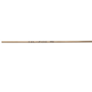 Lucas Sil-Fos 15 Brazing Alloys 15%, Silvaloy, .125in x .050in x 20in x 7 Rods in Plastic Tube 95177
